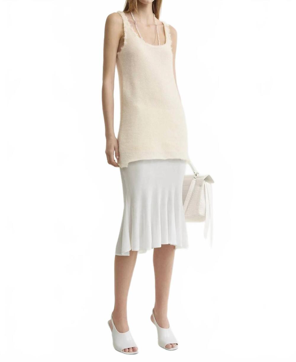 NEW TOTEME mohair knit tank top in off-white